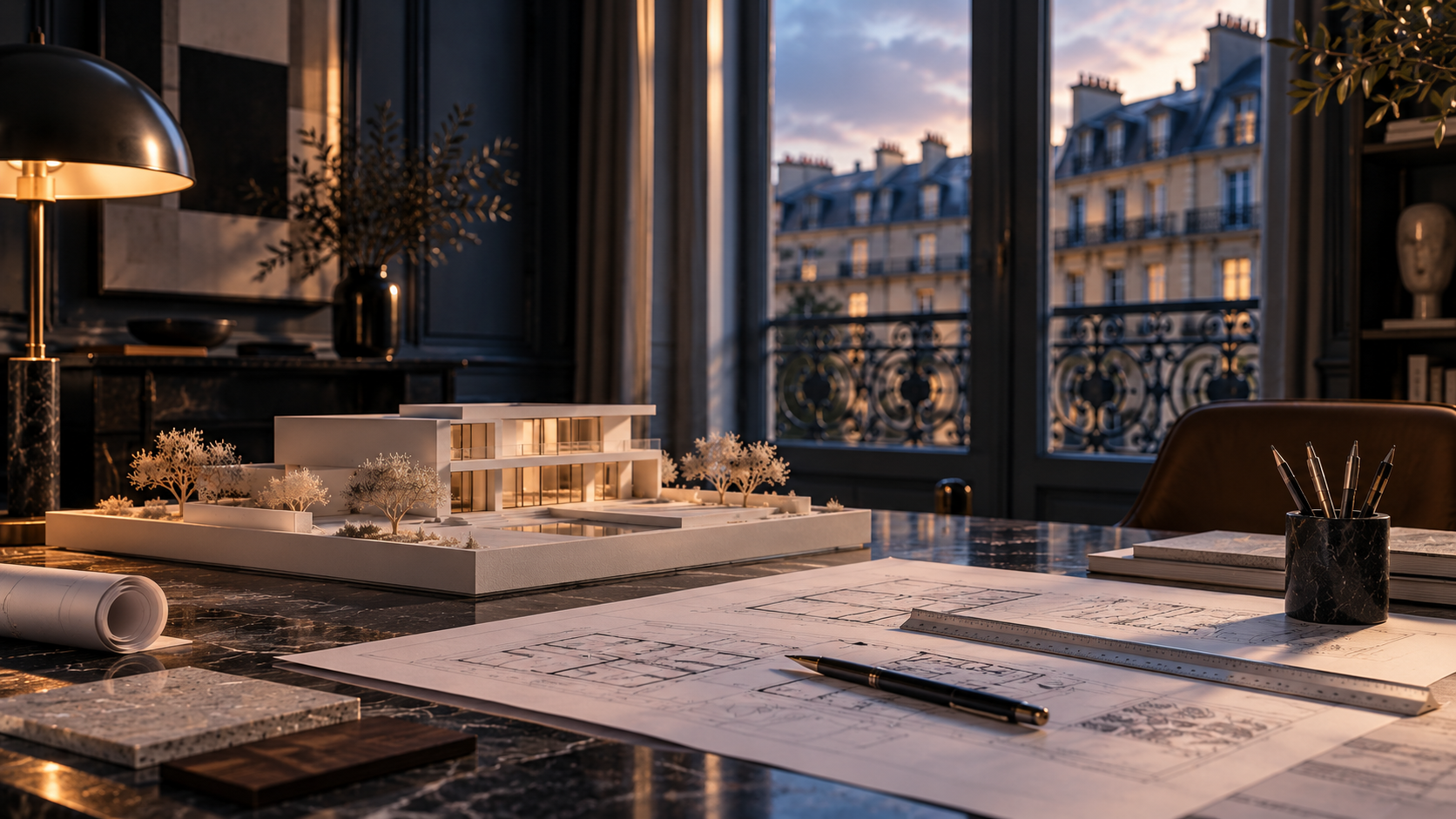Visuel de la démonstration IA pour un cabinet d’architecture